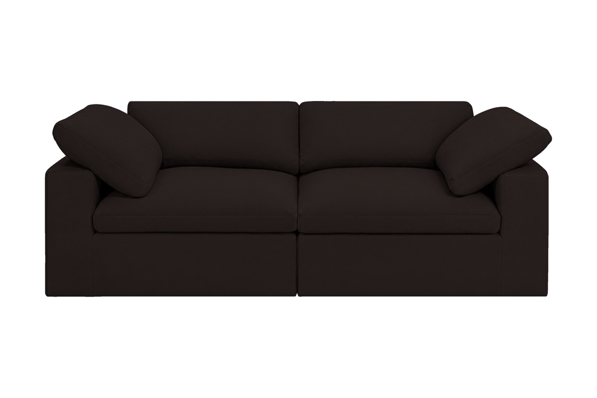 Goodman Mini Small Sofa in Dante Ebony