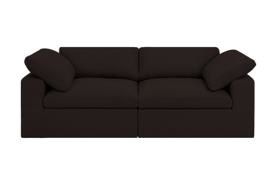 Goodman Mini Small Sofa in Dante Ebony