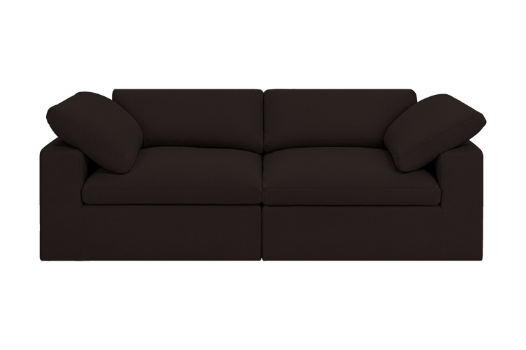 Goodman Mini Small Sofa in Dante Ebony