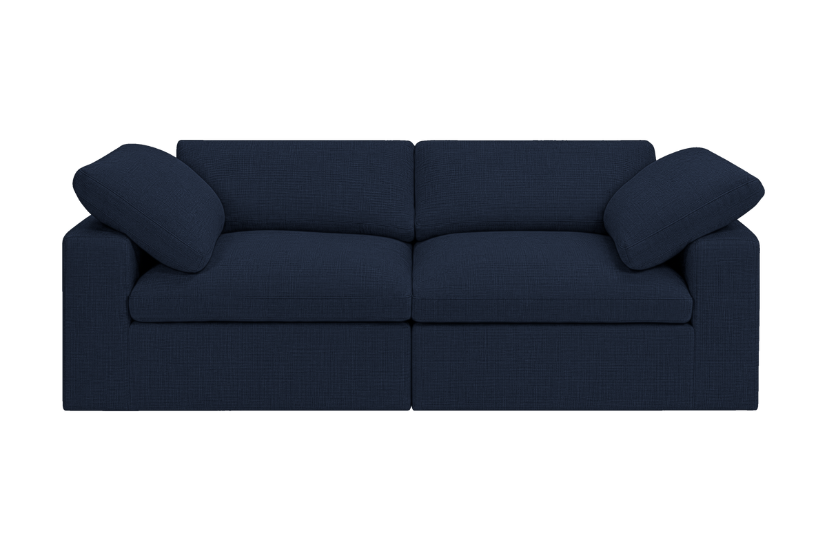 Goodman Mini Small Sofa in Roni Ember Blue