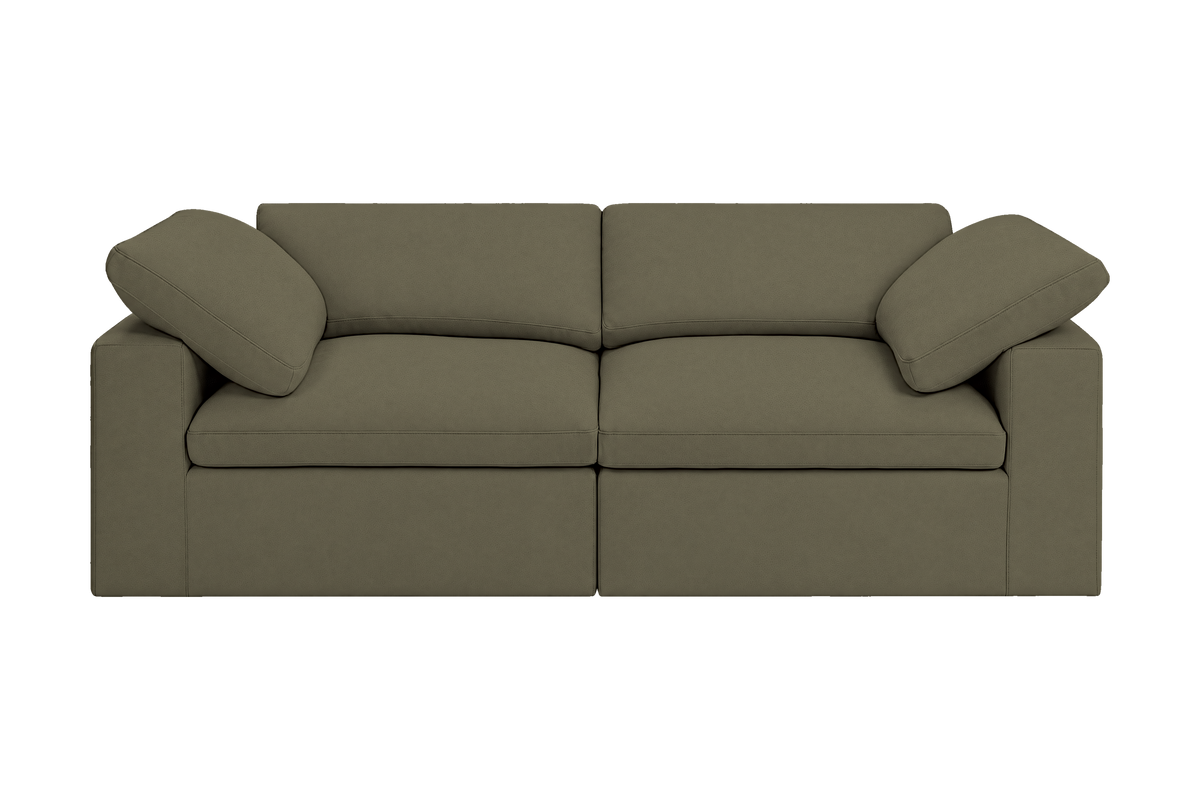 Goodman Mini Small Sofa in Felix Olive
