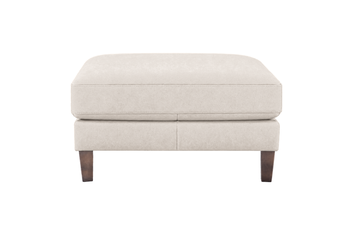 Jade Footstool in Fresco Milky