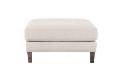 Jade Footstool in Fresco Milky