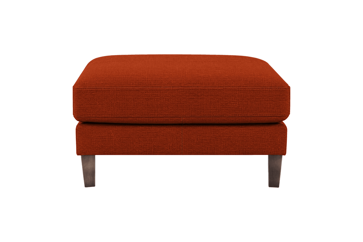Jade Footstool in Roni Poppy