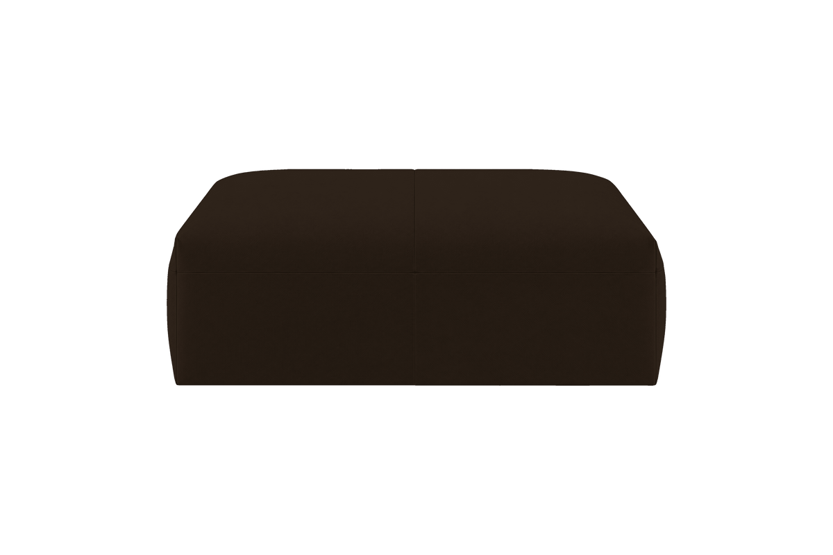 Jasmine Footstool in Marfa Charcoal