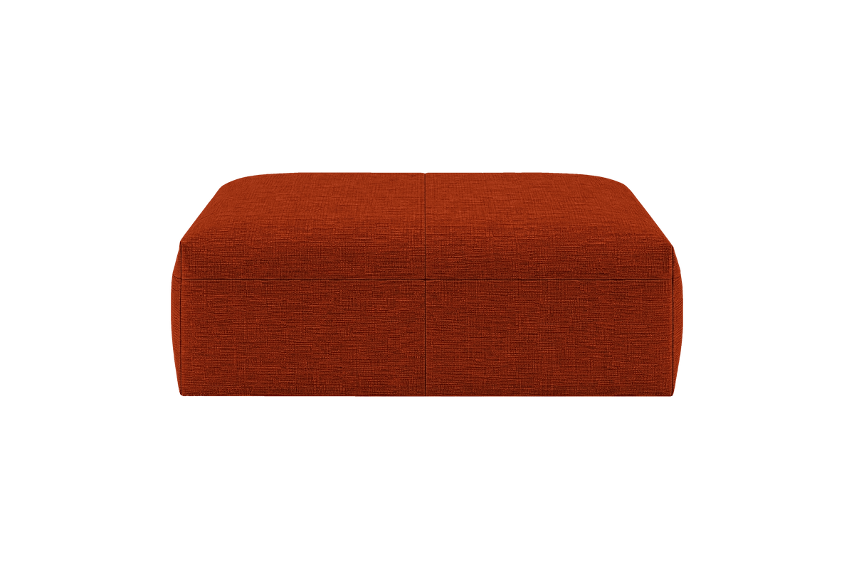 Jasmine Footstool in Roni Poppy