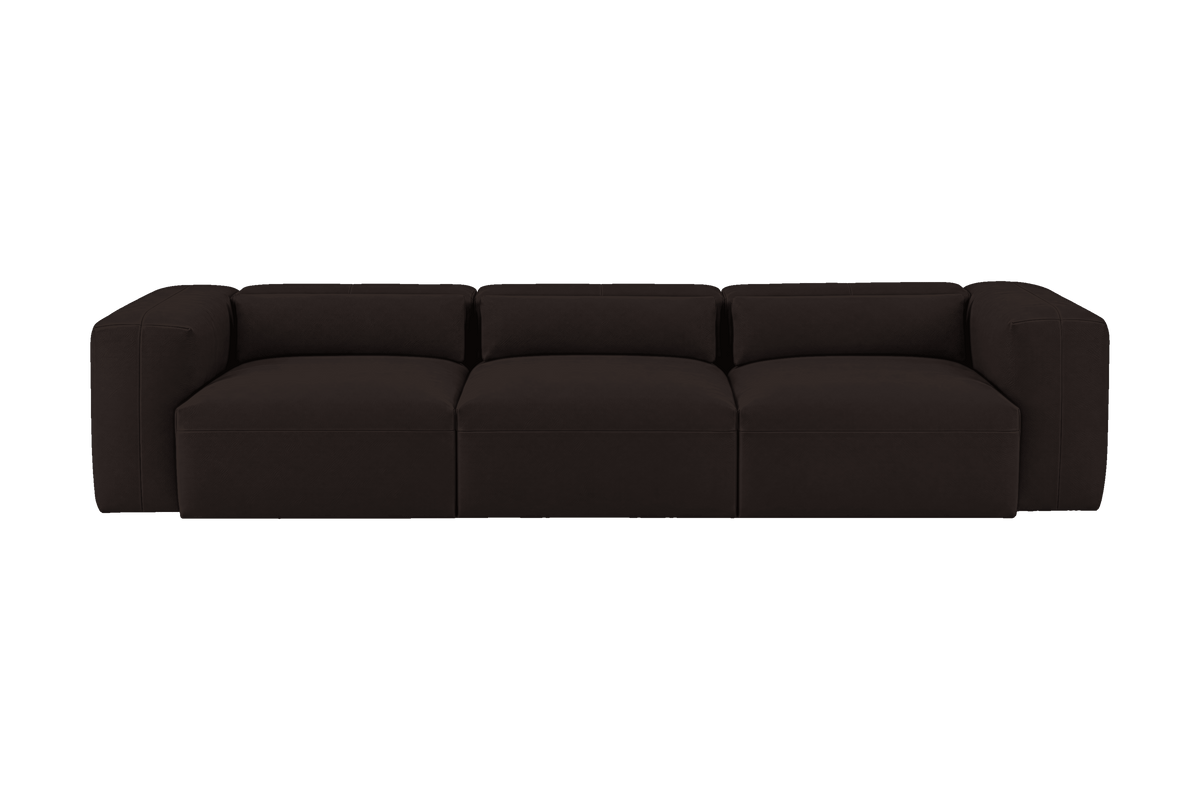 Jasmine Large Sofa in Dante Ebony