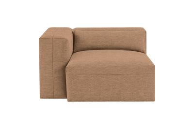 Jasmine Chair One Arm Left in Roni Biscotti