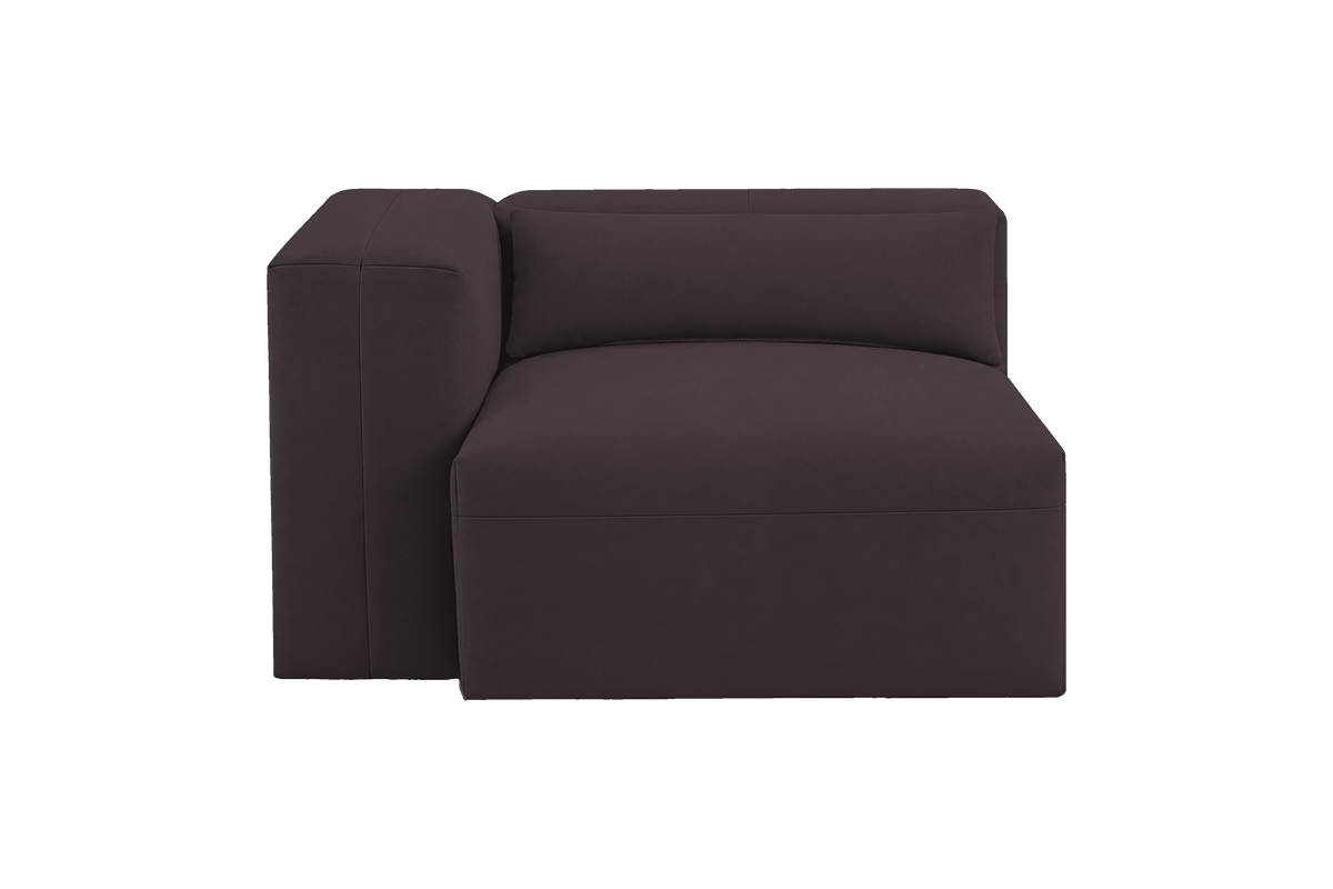 Jasmine Chair One Arm Left in Dante Charcoal