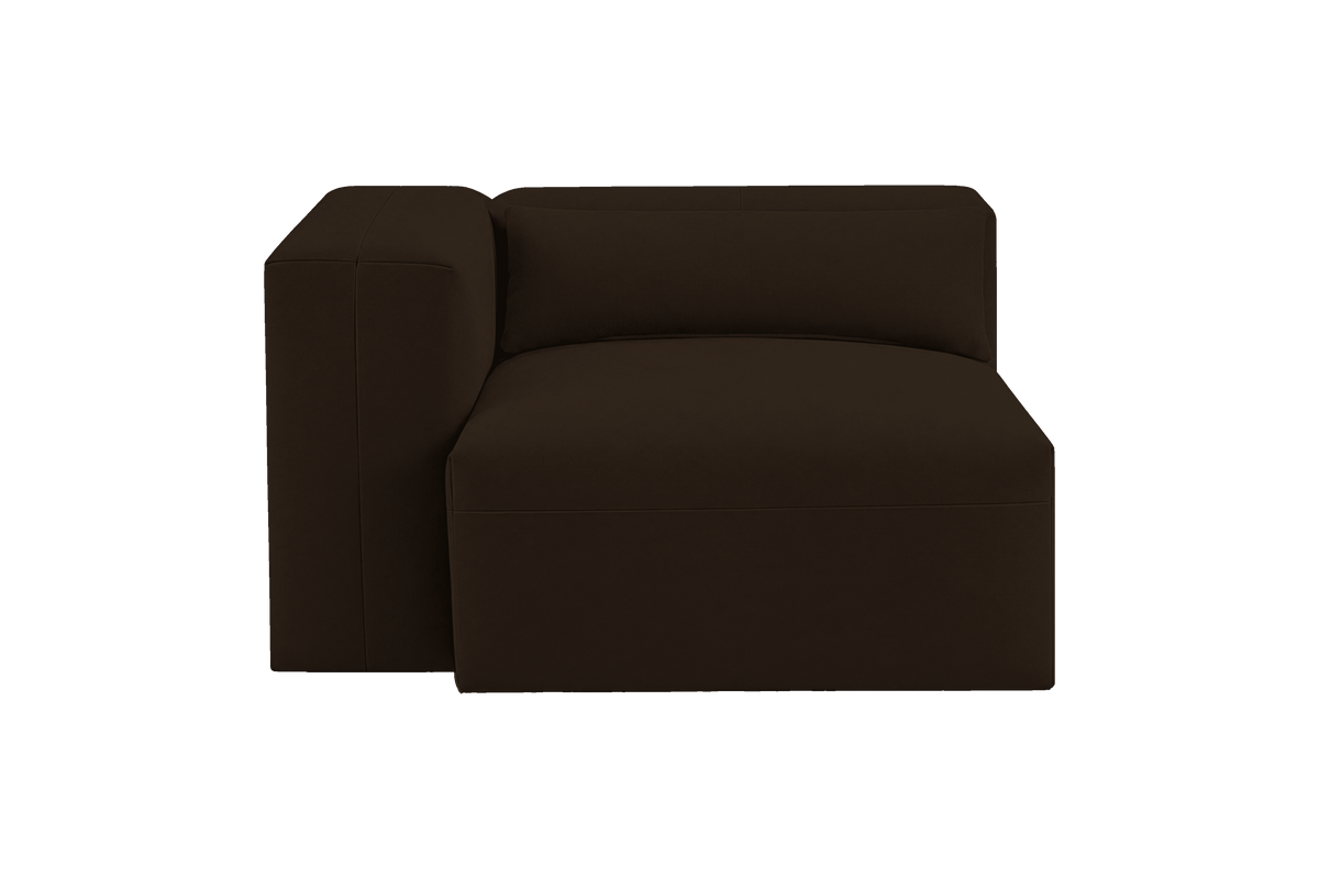 Jasmine Chair One Arm Left in Marfa Charcoal