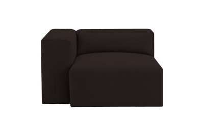Jasmine Chair One Arm Left in Dante Ebony