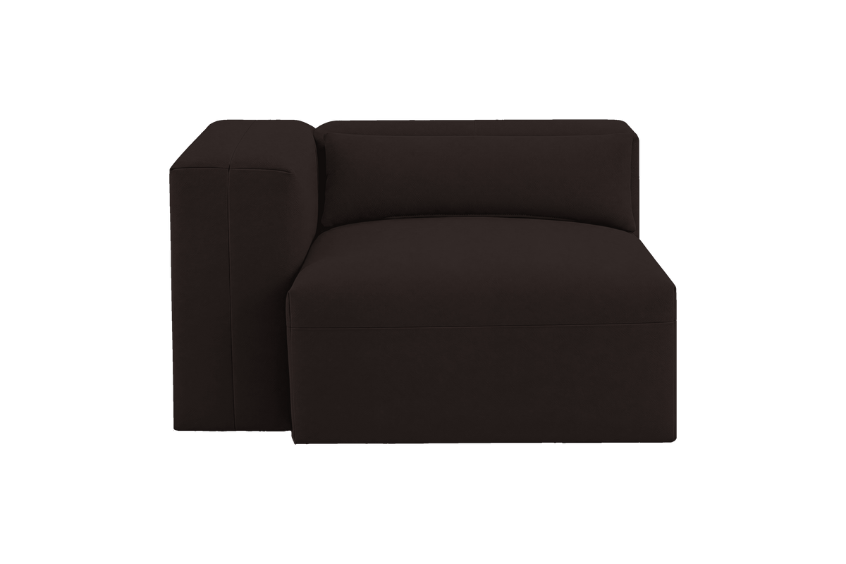Jasmine Chair One Arm Left in Dante Ebony