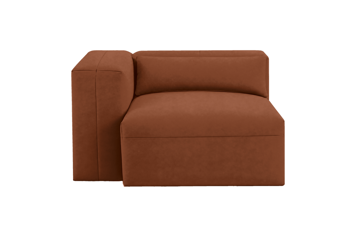 Jasmine Chair One Arm Left in Dante Hazel