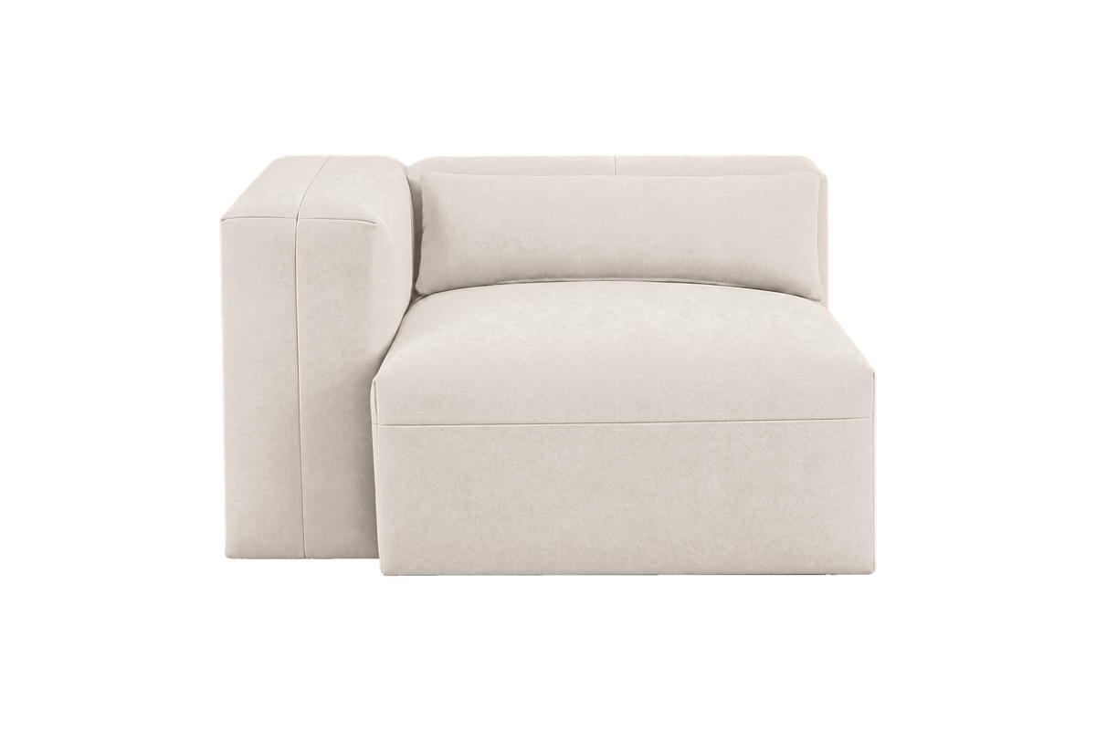 Jasmine Chair One Arm Left in Fresco Milky