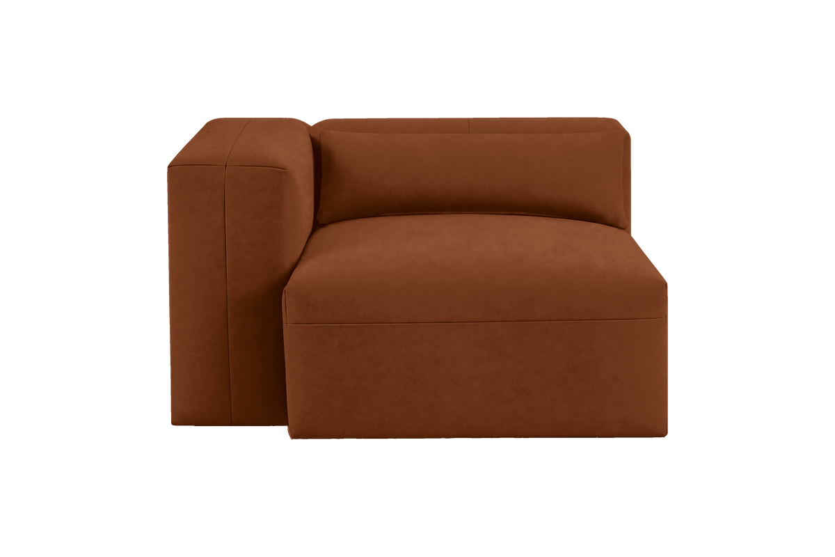 Jasmine Chair One Arm Left in Marfa Pluto