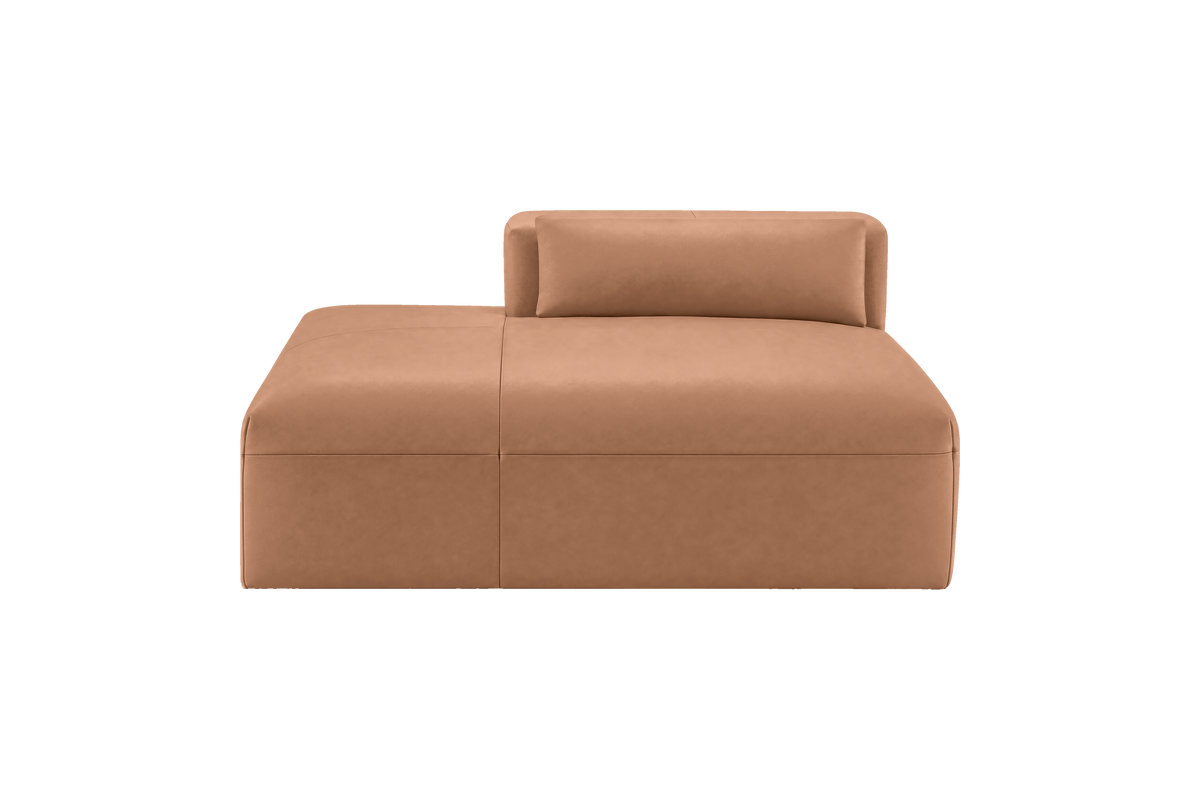 Jasmine Chaise Left in Momo Camel