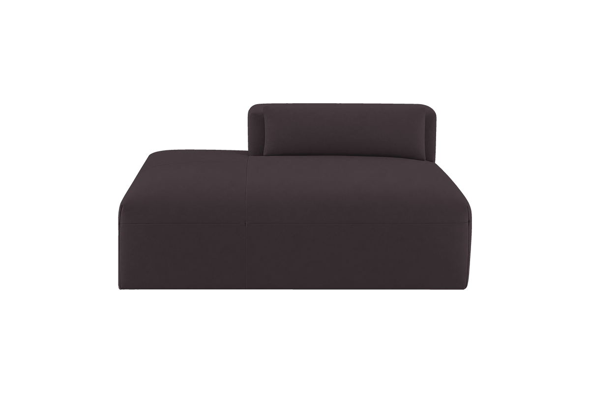 Jasmine Chaise Left in Dante Charcoal