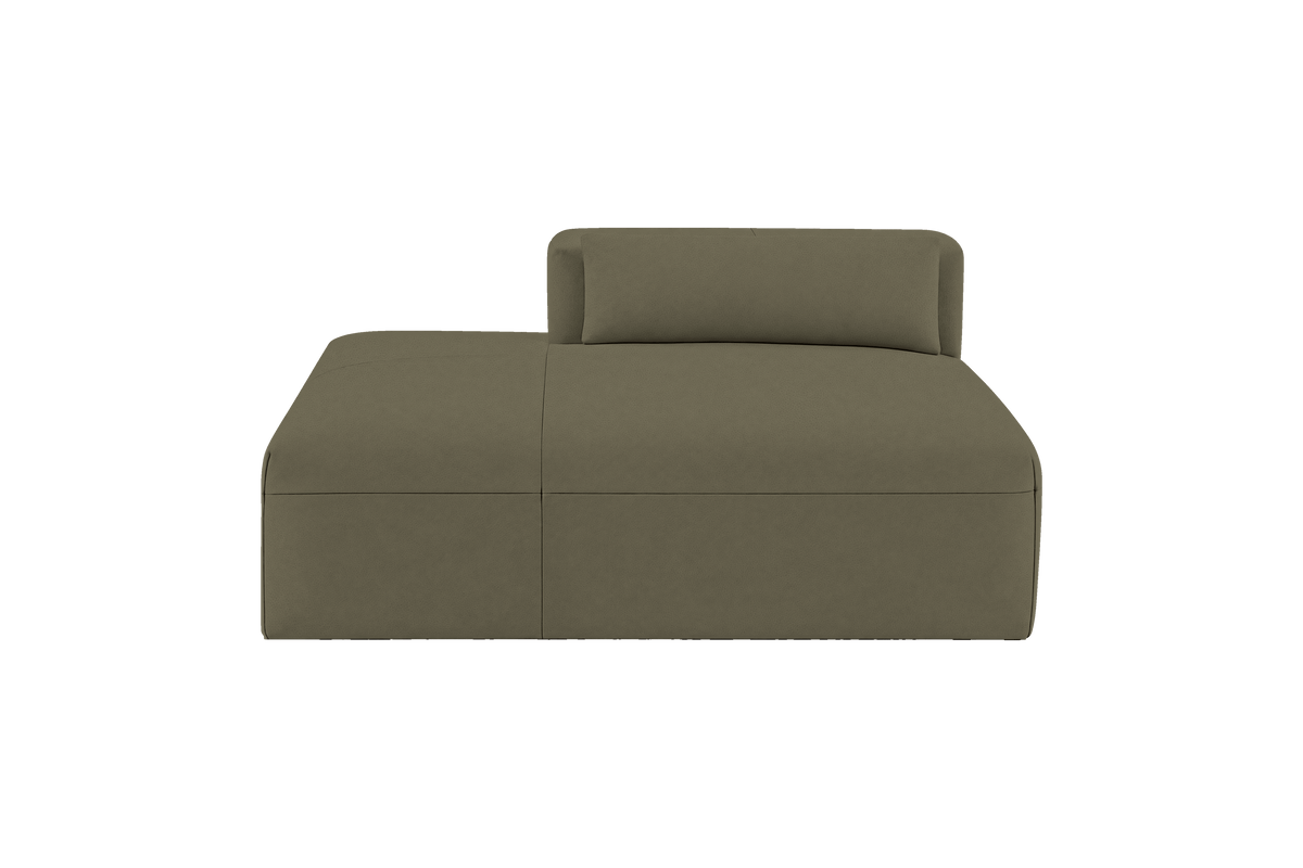 Jasmine Chaise Left in Felix Olive