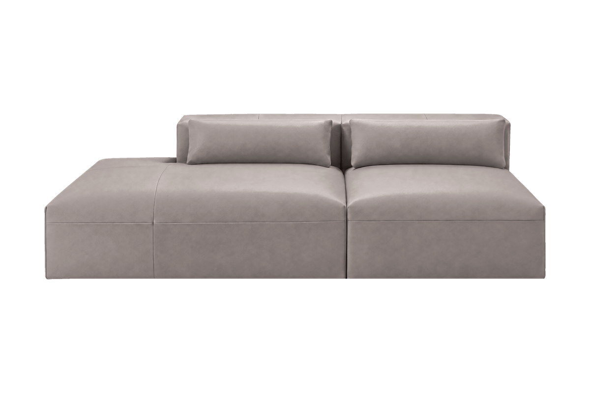 Jasmine Left Chaise Open Sofa in Momo Ash