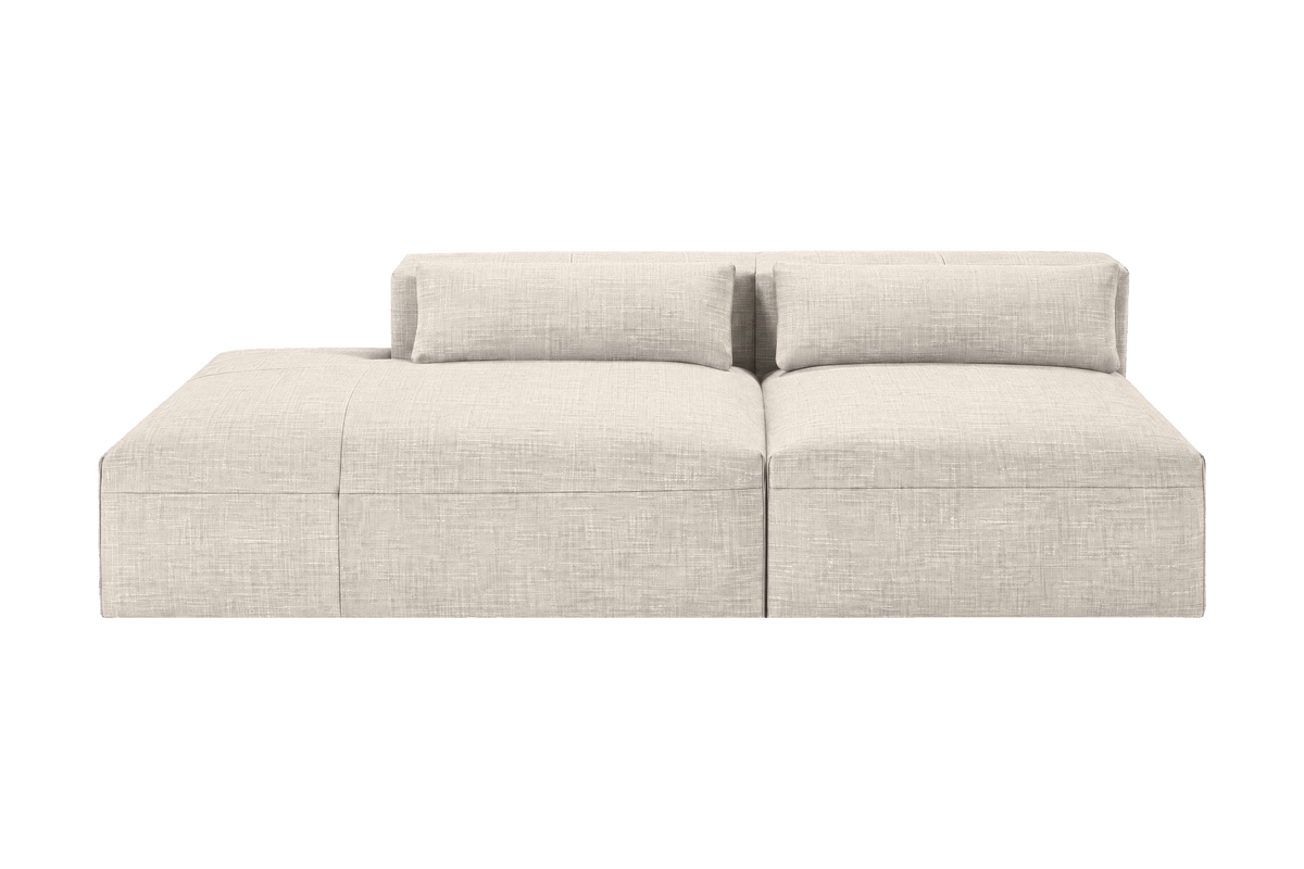 Jasmine Left Chaise Open Sofa in Mosquito Cracker
