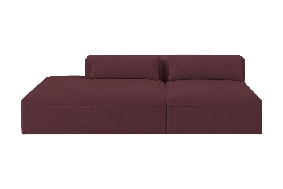 Jasmine Left Chaise Open Sofa in Fresco Figaro