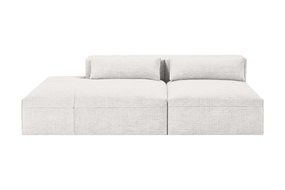 Jasmine Left Chaise Open Sofa in Mosquito Foam