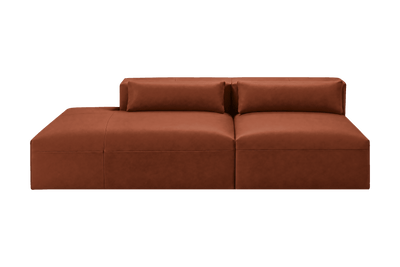 Jasmine Left Chaise Open Sofa in Momo Grower