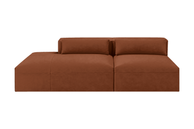 Jasmine Left Chaise Open Sofa in Dante Hazel