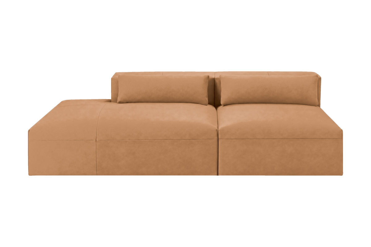 Jasmine Left Chaise Open Sofa in Marfa Les Yeux