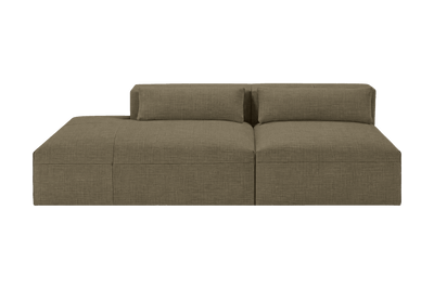 Jasmine Left Chaise Open Sofa in Mosquito Malibu