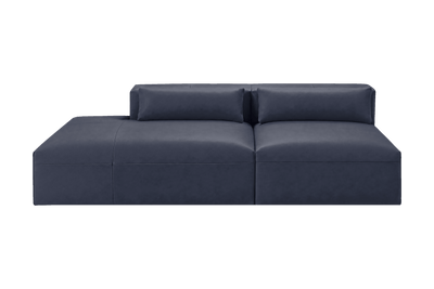 Jasmine Left Chaise Open Sofa in Momo Midnight