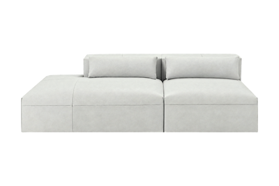 Jasmine Left Chaise Open Sofa in Felix Milky