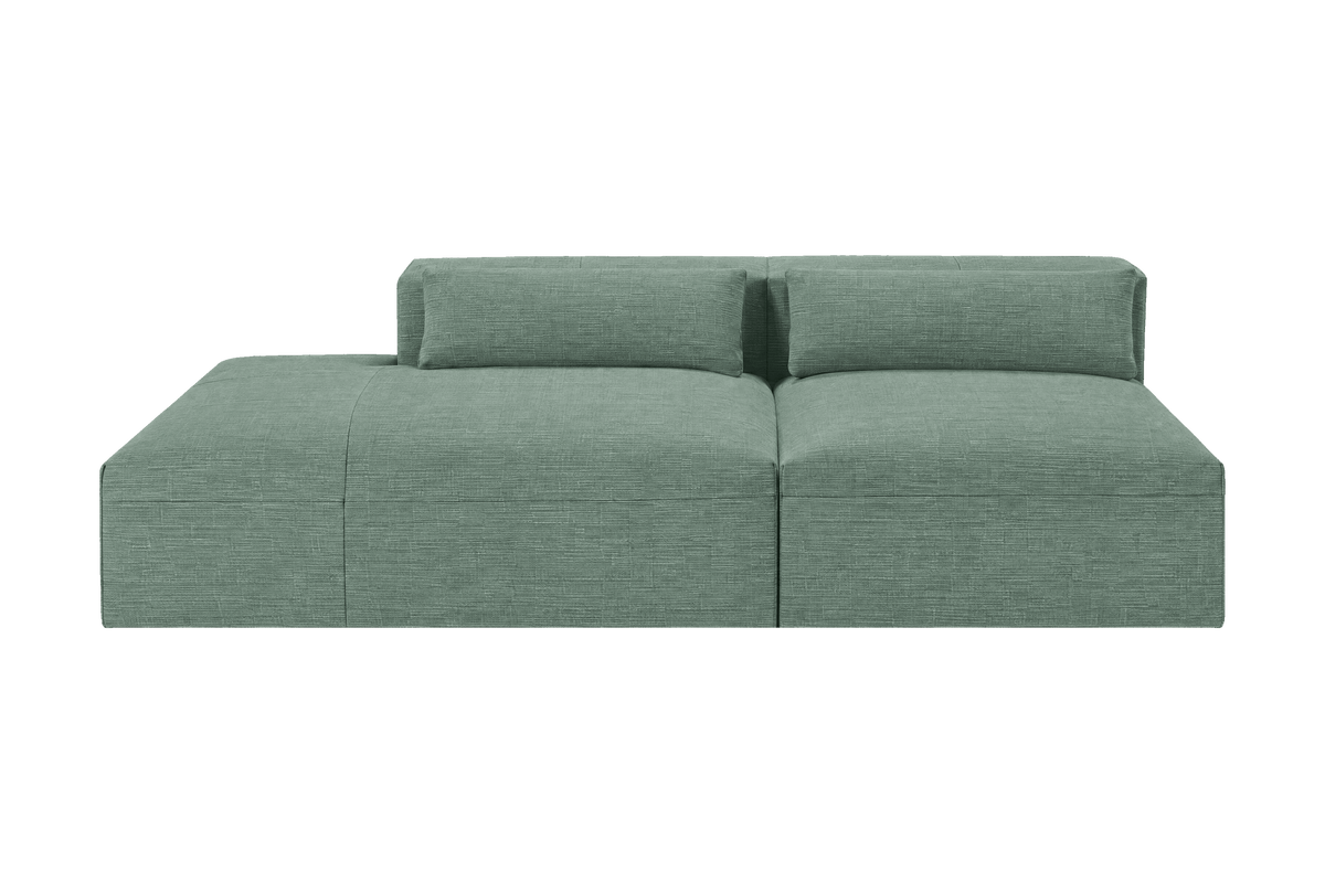 Jasmine Left Chaise Open Sofa in Roni Nane