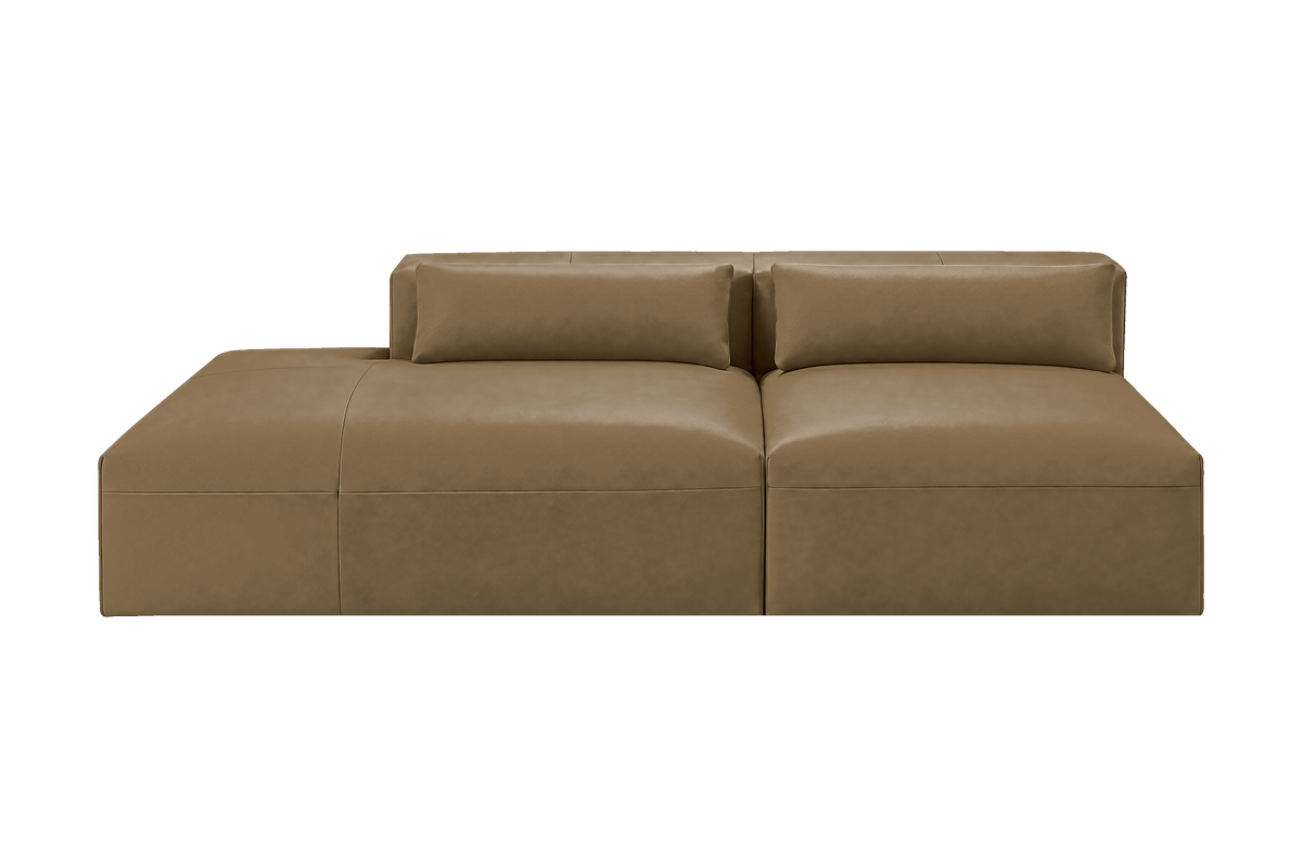 Jasmine Left Chaise Open Sofa in Momo Olivia
