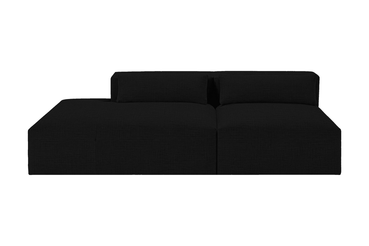 Jasmine Left Chaise Open Sofa in Mosquito Yves