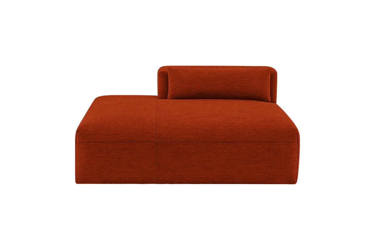 Jasmine Chaise Left in Roni Poppy