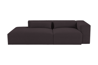 Jasmine Left Chaise Sofa in Dante Charcoal