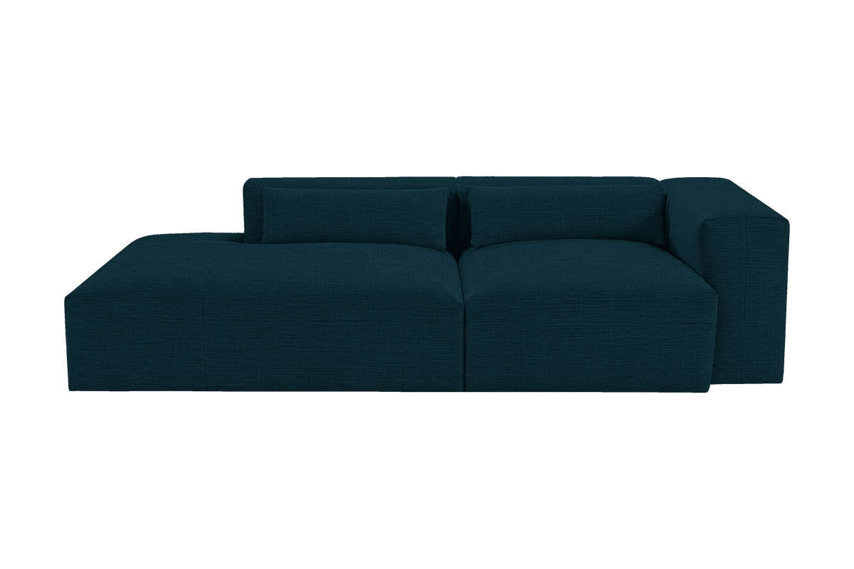 Jasmine Left Chaise Sofa in Roni Deep Lake