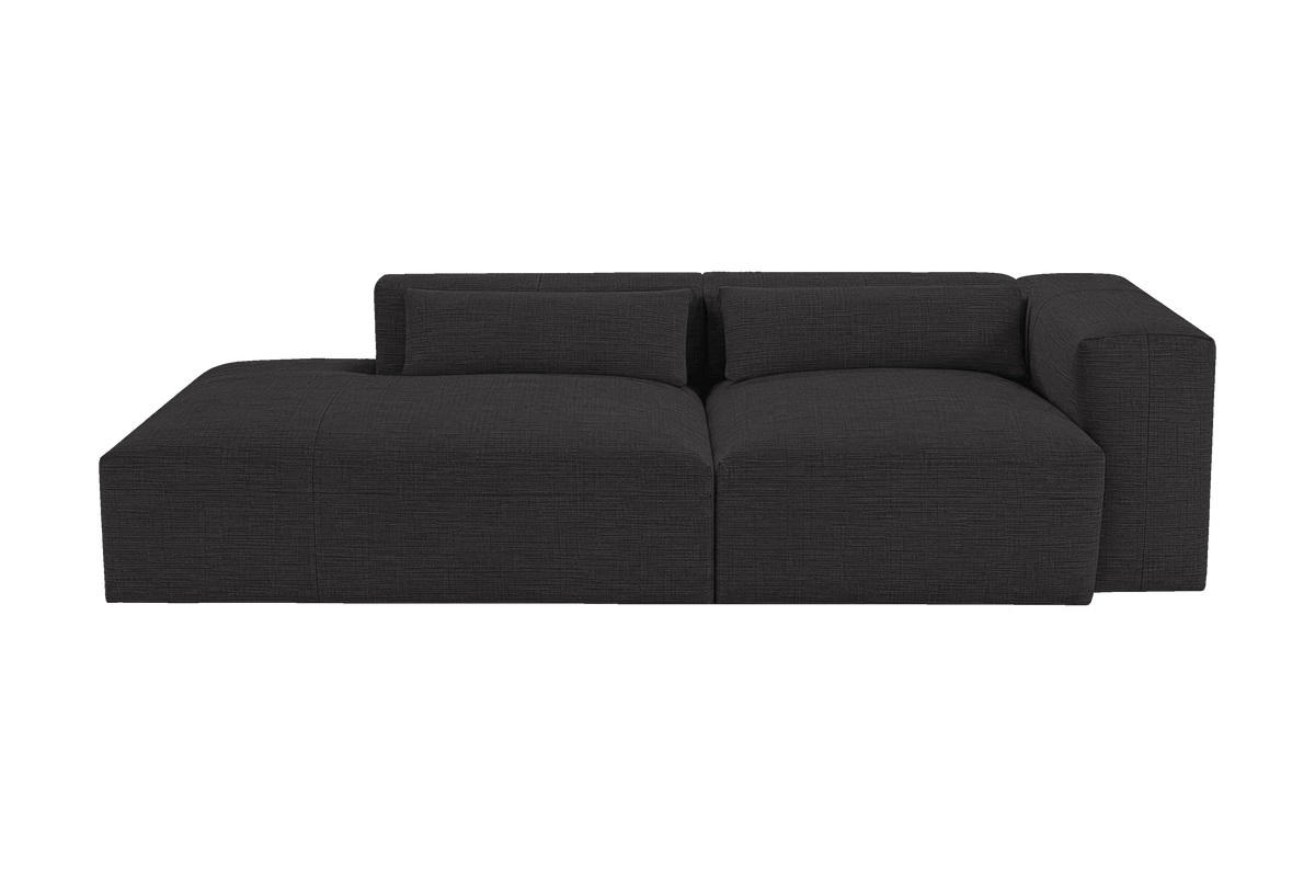 Jasmine Left Chaise Sofa in Roni Ember