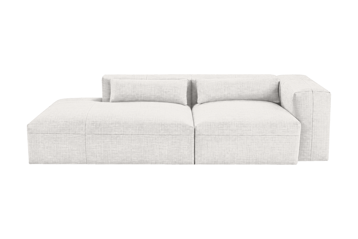 Jasmine Left Chaise Sofa in Mosquito Foam