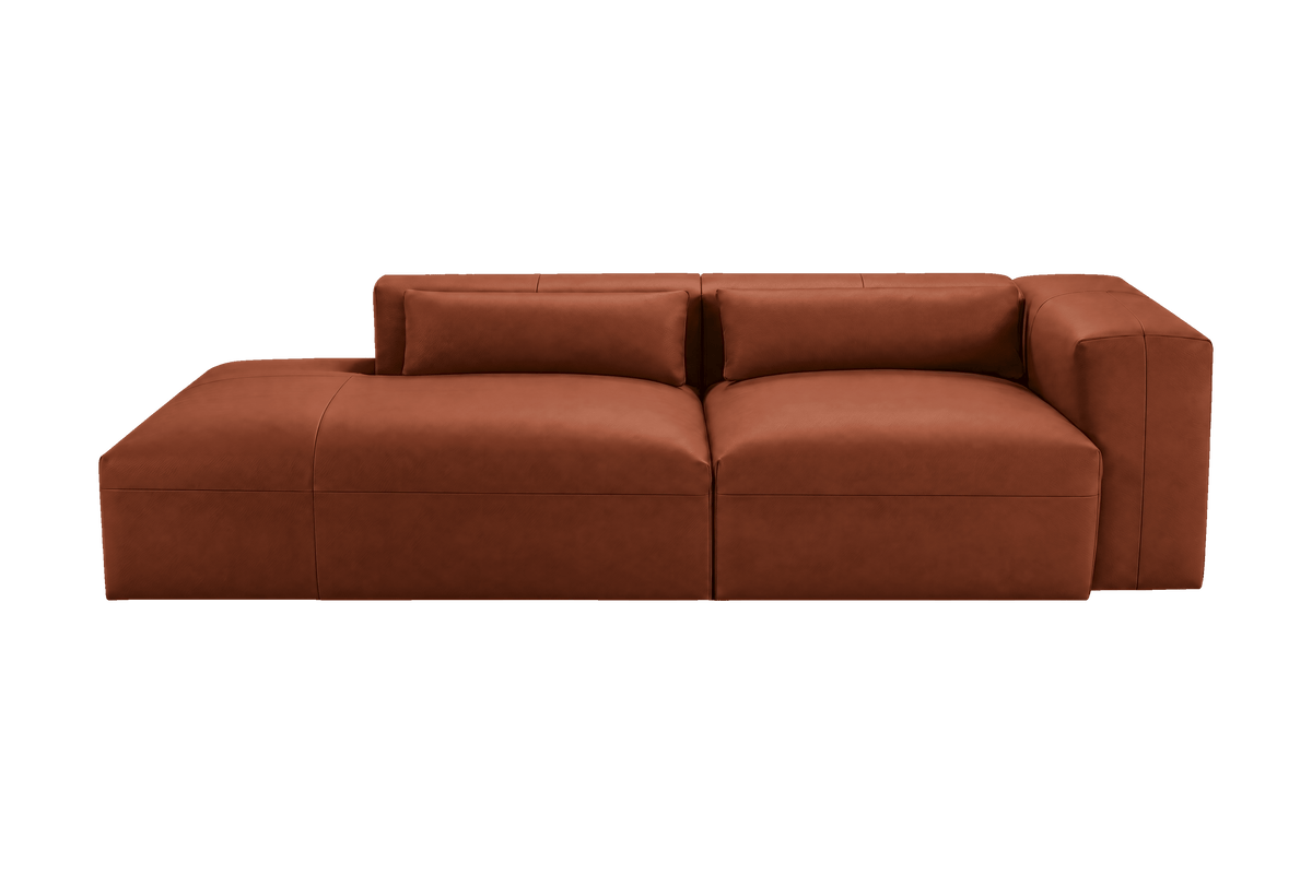 Jasmine Left Chaise Sofa in Momo Grower