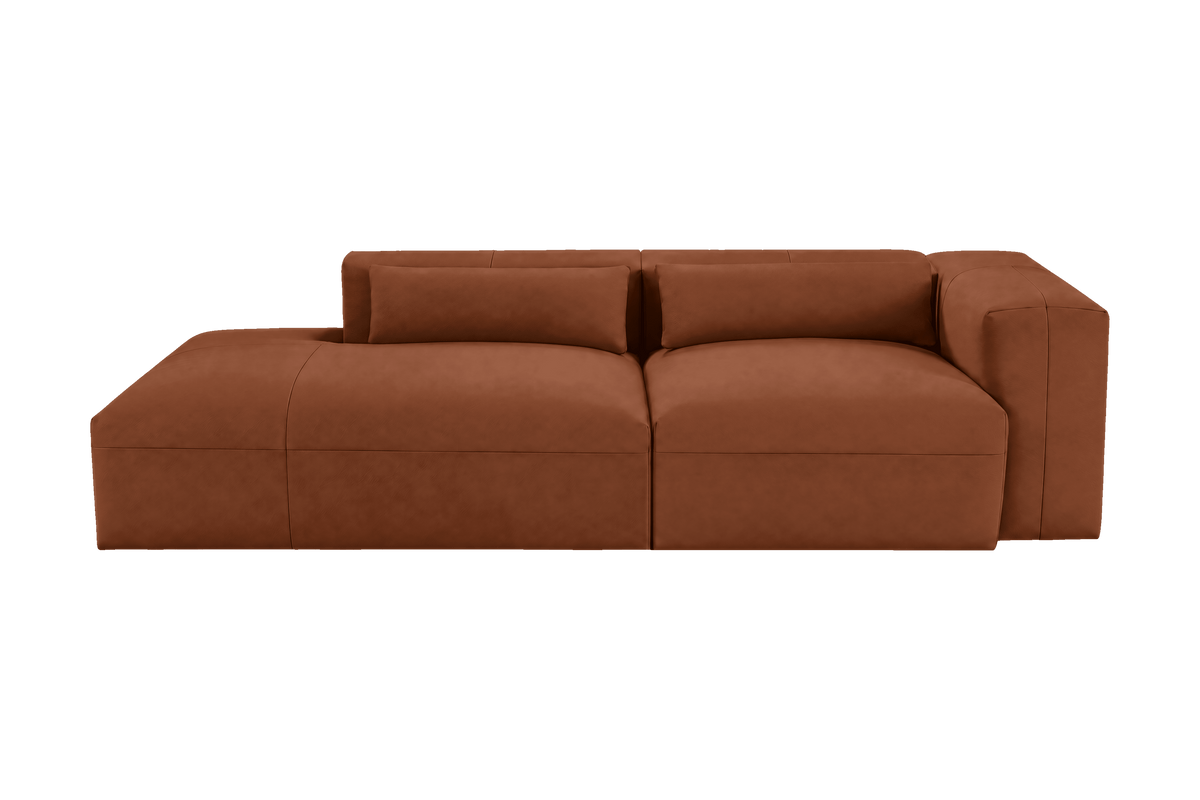 Jasmine Left Chaise Sofa in Dante Hazel