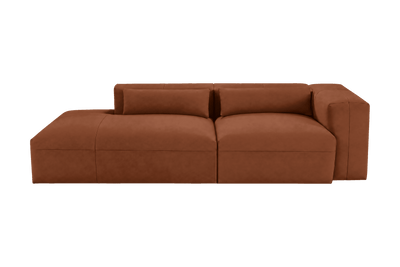 Jasmine Left Chaise Sofa in Dante Hazel