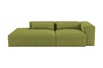 Jasmine Left Chaise Sofa in Fresco Key Lime