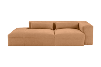 Jasmine Left Chaise Sofa in Dante Les Yeux
