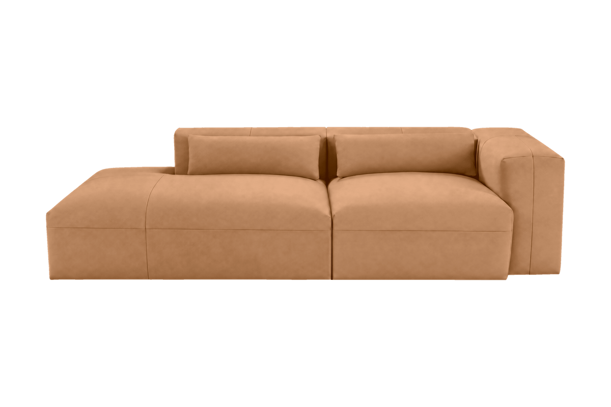 Jasmine Left Chaise Sofa in Dante Les Yeux