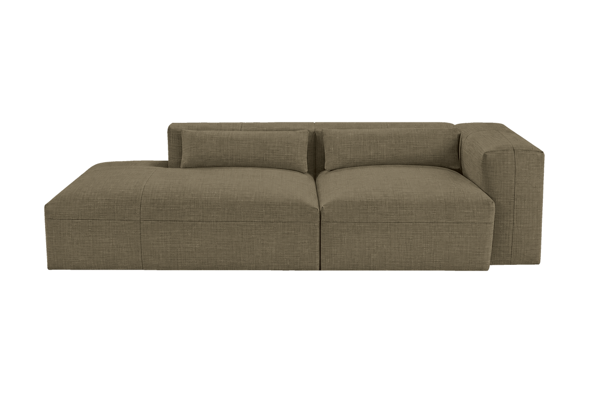 Jasmine Left Chaise Sofa in Mosquito Malibu