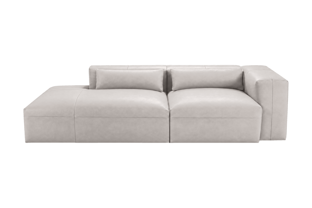 Jasmine Left Chaise Sofa in Momo Milky
