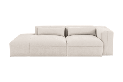 Jasmine Left Chaise Sofa in Fresco Milky