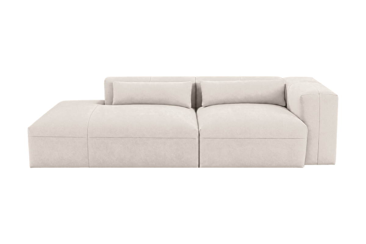 Jasmine Left Chaise Sofa in Fresco Milky